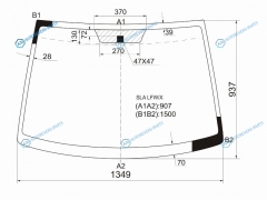 SLA LFWX Стекло лобовое HONDA AIRWAVEPARTNER 05-10