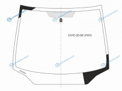 CIVIC-2D-06 LFWX Стекло лобовое HONDA CIVIC 2D CPE 06-11