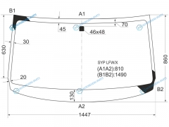 SYP LFWX Стекло лобовое HONDA CROSSROAD 07-10