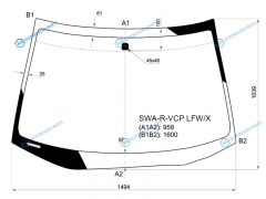 SWA-R-VCP LFWX Стекло лобовое HONDA CR-V 06-12