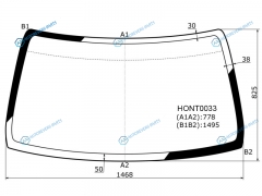 HONT0033 Стекло лобовое HONDA CR-V 95-01