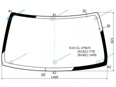 S10-CL LFWX Стекло лобовое HONDA CR-V 95-01