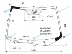 4011AGAV Стекло лобовое HONDA CR-V RM1RM4 12-17