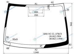 SAA-VC-CL LFWX Стекло лобовое HONDA FITJAZZ 01-07
