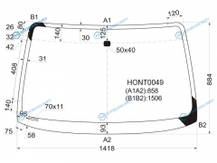 HONT0049 Стекло лобовое HONDA HR-V 35D 98-05