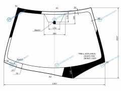 TM8-L-VCP LFWX Стекло лобовое HONDA INSIGHT HBK 09-14