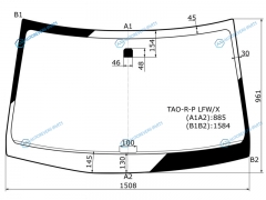 TAO-R-P LFWX Стекло лобовое HONDA INSPIRE 07-12