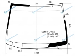 SZH-R LFWX Стекло лобовое HONDA LIFE (JC1JC2) 5D HBK 08-14