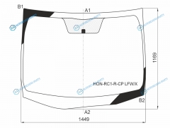 HON-RC1-R-CP LFWX Стекло лобовое HONDA ODYSSEY(RC1) 13-