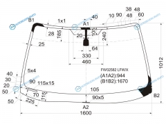 FW02582 LFWX Стекло лобовое HONDA PILOT 02-08
