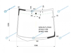 SZW-R-P LFWX Стекло лобовое HONDA STEPWAGON 10-15