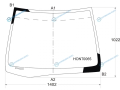 HONT0065 Стекло лобовое HONDA STREAM 00-06