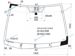 S7A-R-VCP LFWX Стекло лобовое HONDA STREAM 00-06