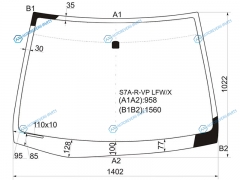 S7A-R-VP LFWX Стекло лобовое HONDA STREAM 00-06