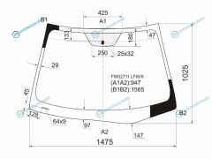 FW02711 LFWX Стекло лобовое HYUNDAI AVANTEELANTRA 06-10