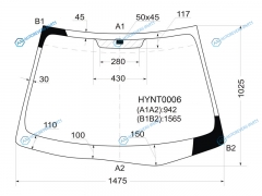 HYNT0006 Стекло лобовое HYUNDAI AVANTEELANTRA 06-10