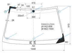 FW02010 LFWX Стекло лобовое HYUNDAI AVANTEELANTRA 45D 96-00