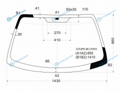 COUPE-96 LFWX Стекло лобовое HYUNDAI COUPETIBURONTUSCANI 96-02