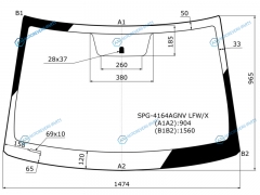 SPG-4164AGNV LFWX Стекло лобовое HYUNDAI CRETA 15-