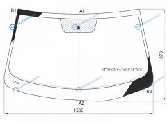 HYU-CN7-L-VCP LFWX Стекло лобовое HYUNDAI ELANTRA 21-