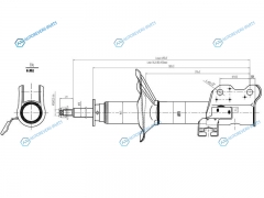 ST-54303-4H225 Стойка передняя NISSAN ADPRESEAPULSARSENTRASUNNYWINGROAD 90-96 LH