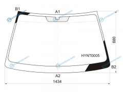 HYNT0005 Стекло лобовое HYUNDAI ELANTRAAVANTE 45D 00-06 ELANTRA XD(ТагАЗ) 08-10