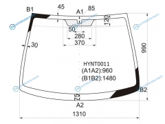 HYNT0011 Стекло лобовое HYUNDAI GETZCLICK 35D 02-10