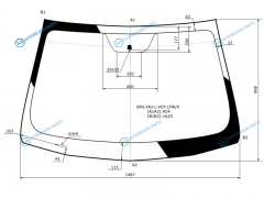 SPG-I40-L-VCP LFWX Стекло лобовое HYUNDAI i40 (Российская сборка) 45D11-