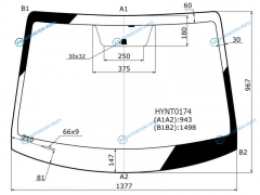 HYNT0174 Стекло лобовое HYUNDAI SOLARIS 17-