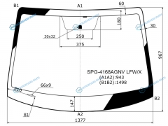 SPG-4168AGNV LFWX Стекло лобовое HYUNDAI SOLARIS 17-