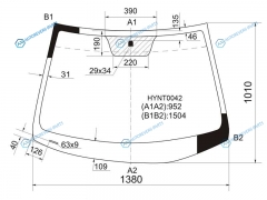 HYNT0042 Стекло лобовое HYUNDAI SOLARISKIA RIO 45D 10-17