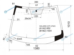 SOLARIS-VCP LFWX Стекло лобовое HYUNDAI SOLARISKIA RIO 45D 10-17