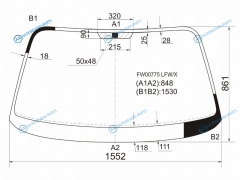 FW00775 LFWX Стекло лобовое HYUNDAI SONATA III 95-99
