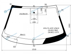 HYU-TL-VCP LFWX Стекло лобовое HYUNDAI TUCSON 5D 15-