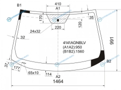 4141AGNBLV Стекло лобовое HYUNDAI TUCSONIX35 10-15