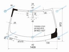 FW02904 LFWX Стекло лобовое INFINITI EX253537 08-13INFINITI QX50 13-17