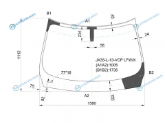 JX35-L-13-VCP LFWX Стекло лобовое INFINITI JX35 L50(QX60) 13-