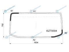 ISZT0004 Стекло лобовое ISUZU 700PNLPNLR 3.5 S (сб. Россия ЕВРО 4) 06-