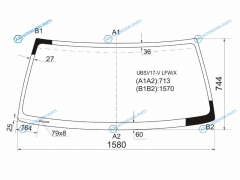 UBSV17-V LFWX Стекло лобовое ISUZU TROOPERISUZU BIGHORN 35D 91-02
