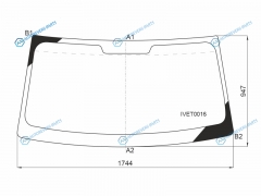 IVET0016 Стекло лобовое IVECO DAILY VI 14-