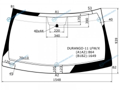 DURANGO-11 LFWX Стекло лобовое JEEP GRAND CHEROKEEDODGE DURANGO 11-