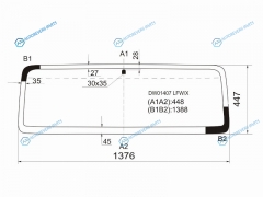DW01407 LFWX Стекло лобовое JEEP WRANGLER (TJ) 2D 97-06