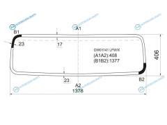 DW01141 LFWX Стекло лобовое JEEP WRANGLER (YJ) 2D 87-95