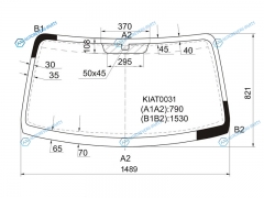 KIAT0031 Стекло лобовое KIA BONGO III K2500TCIK2700K3000S (груз.) 04-