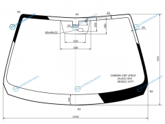 CARENS-CSP LFWX Стекло лобовое KIA CARENS 99-06