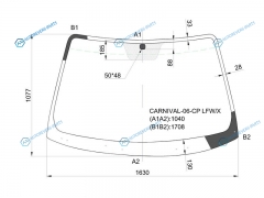 CARNIVAL-06-CP LFWX Стекло лобовое KIA CARNIVAL II 06-14
