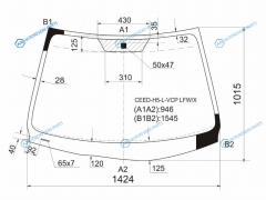 CEED-H5-L-VCP LFWX Стекло лобовое KIA CEED 5D 06-10