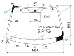 SPG-4431AGNV LFWX Стекло лобовое KIA CEED 5D 06-10