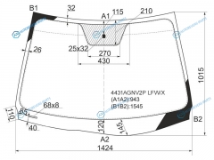 4431AGNV2P LFWX Стекло лобовое KIA CEED 5D 10-12
