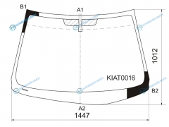 KIAT0016 Стекло лобовое KIA FORTECERATO 45D 09-13